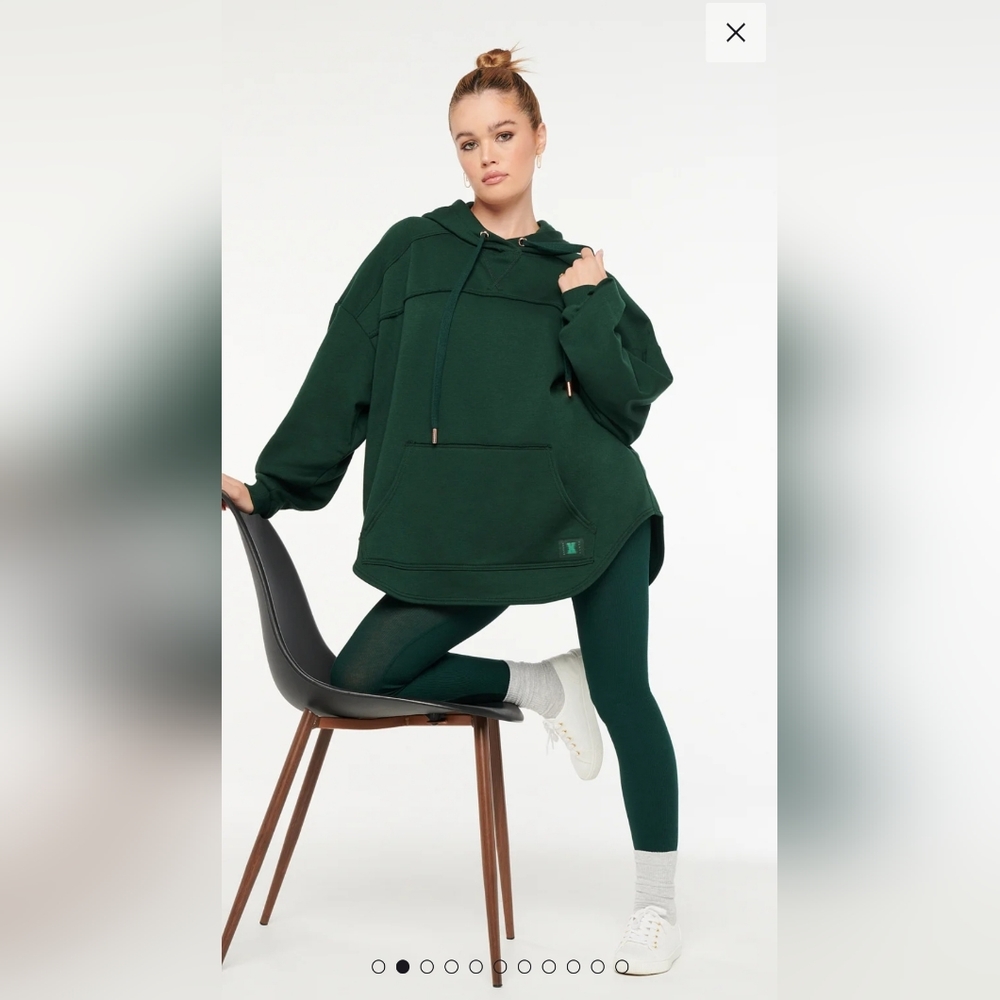 Savage X Fenty, Xssential Hoodie,(XS,L,M),Botanical Green
